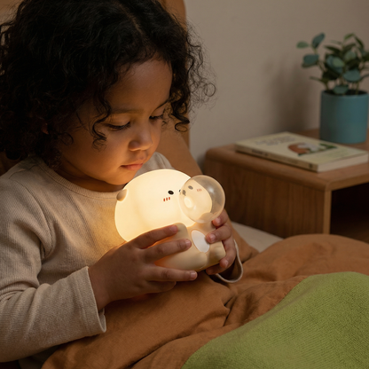 Cute Bubble Otter Silicone Night Light