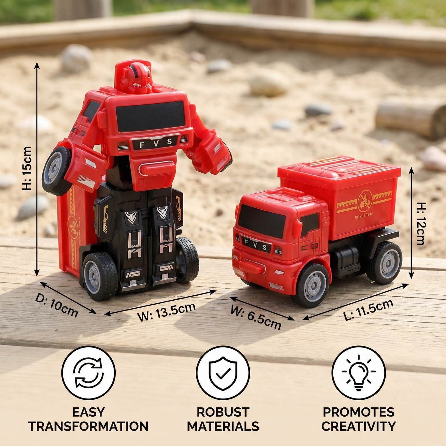 Transformer Truck Toy for Kids
