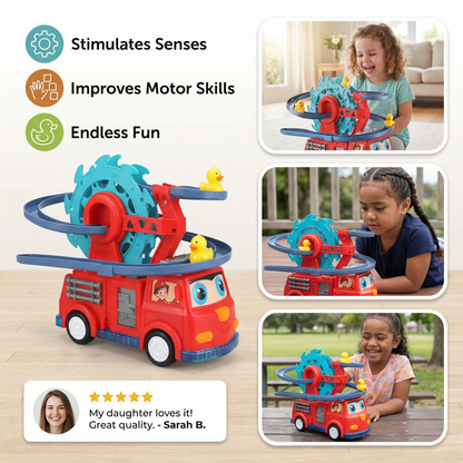 Fire Truck Duck Slide Toy Car