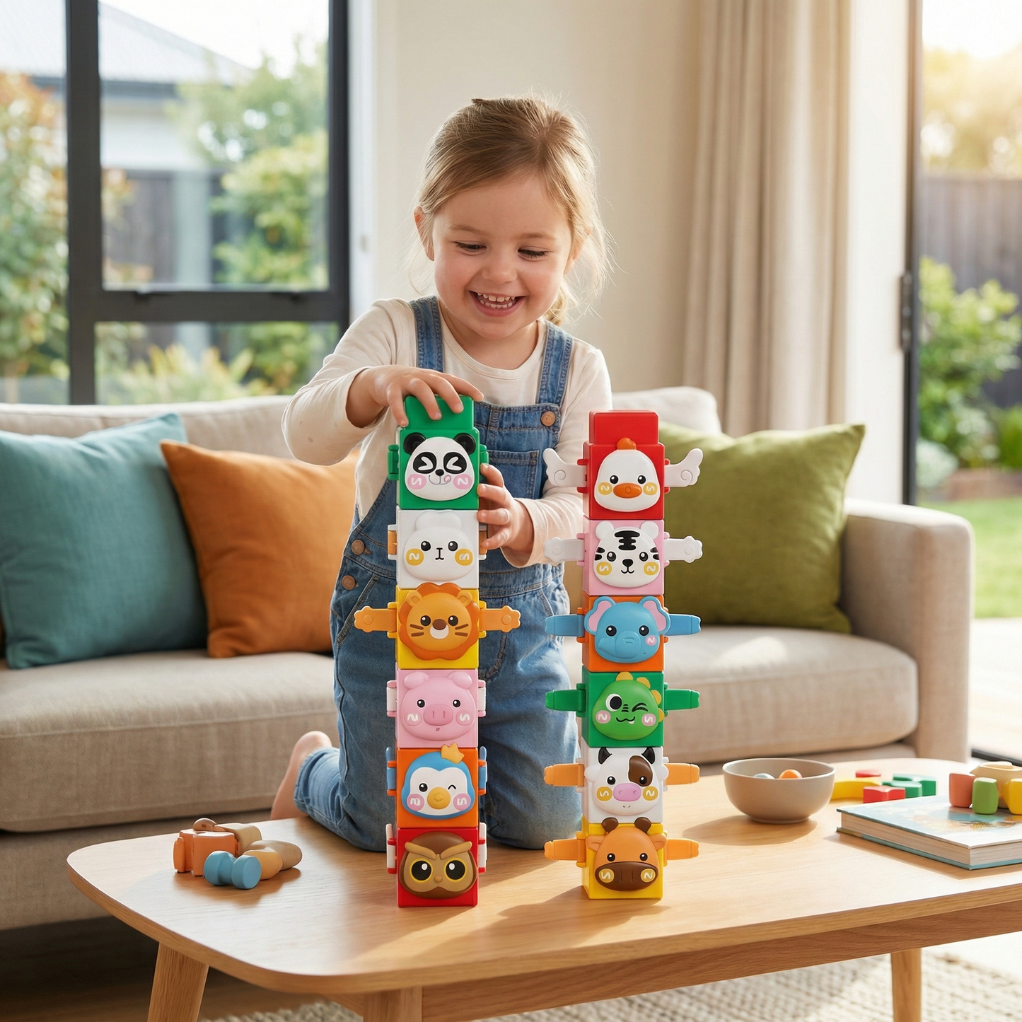 Educational Montessori Animal Stacking Building Toy