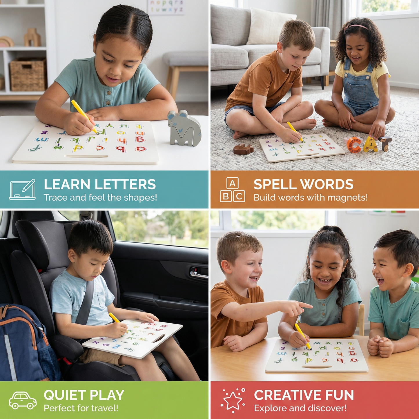 Educational Magnetic Ball Writing Board