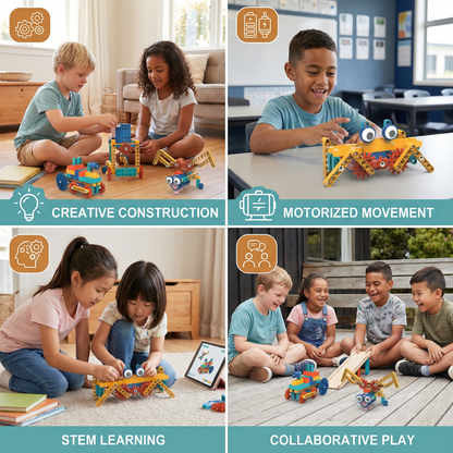 Science and Educational Building Blocks with Motor