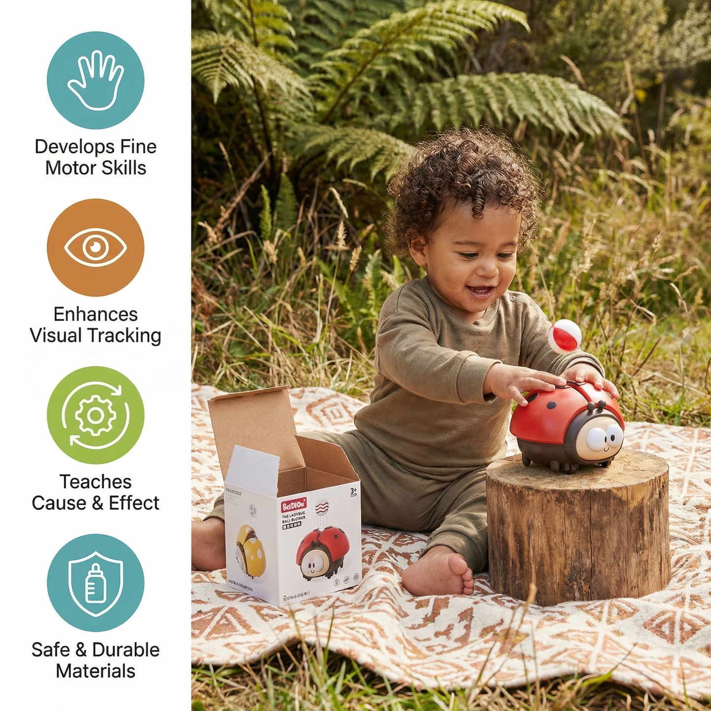 Ladybug Balloon Toy for Babies