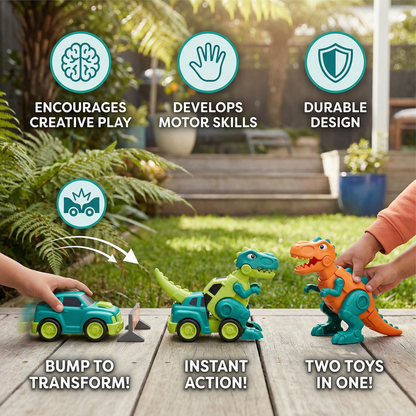 Transforming Dinosaur Cars