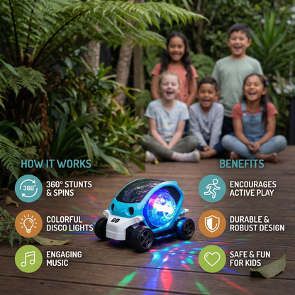 Glowing 360° Music Stunt Car