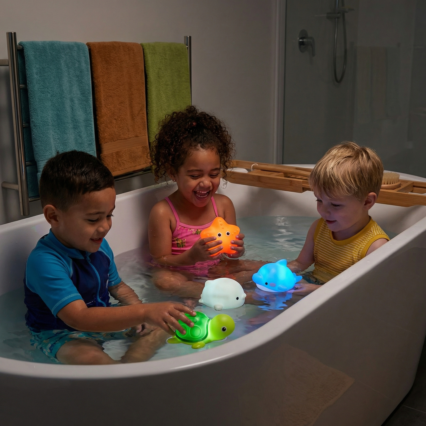 Glow-in-the-Dark Bath Animals