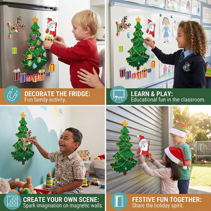 Christmas Montessori Magnetic Sticker Set for DIY Decorating