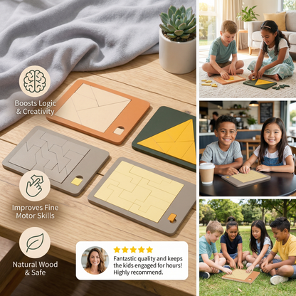Wooden Tangram Puzzle Game