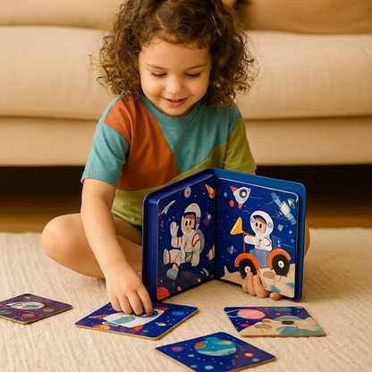 Magnetic Montessori Puzzle Book