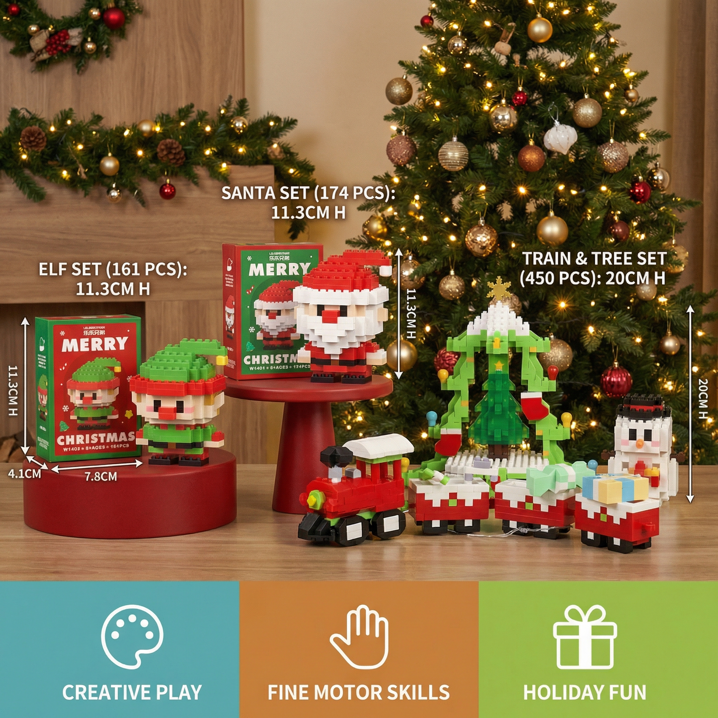 Creative Building Block Christmas Figures – Fun for the Whole Family