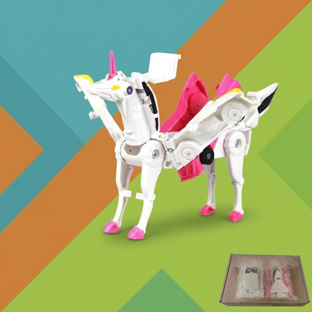 Transforming Unicorn Toy Cars