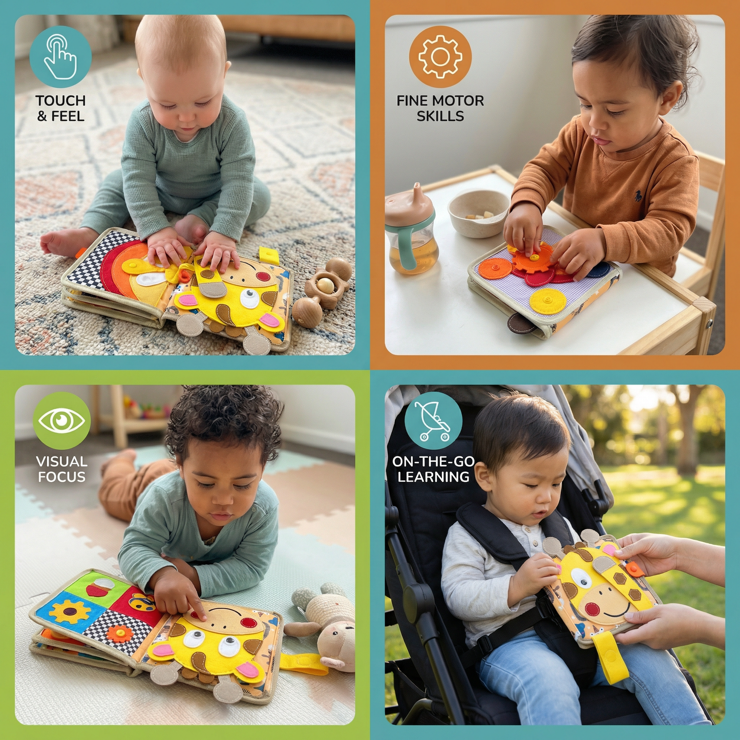 Montessori Sensory Giraffe Story Book