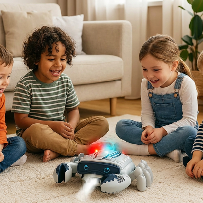 Glowing and Steam-Spraying Musical Crab