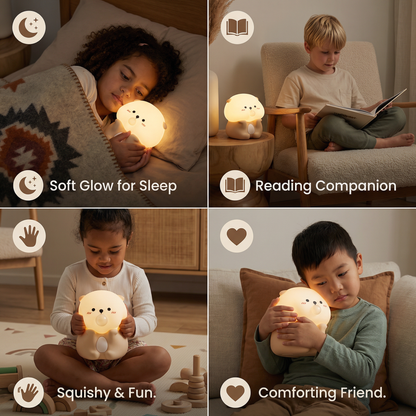 Cute Bubble Otter Silicone Night Light