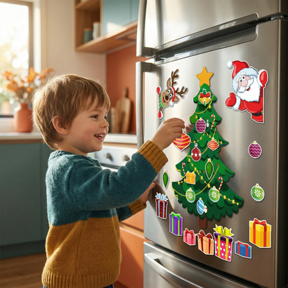 Christmas Montessori Magnetic Sticker Set for DIY Decorating