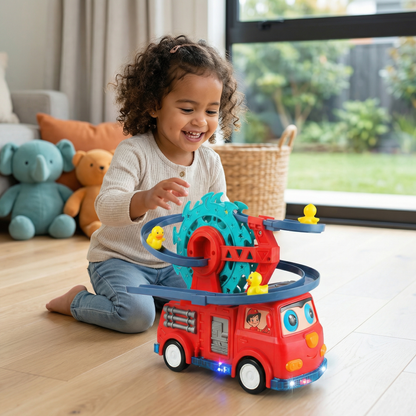Fire Truck Duck Slide Toy Car