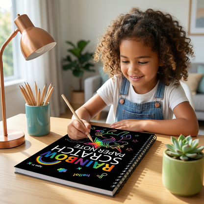 Magical Rainbow Scratch Paper