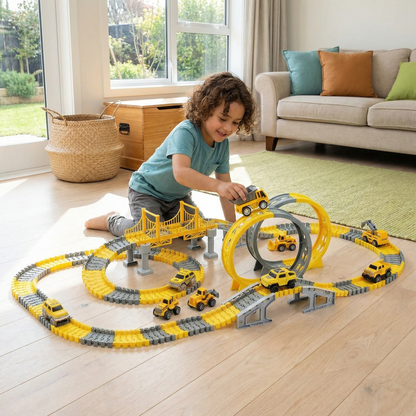 Adventure Race Track with Slot Cars