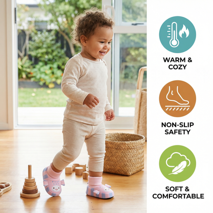 Cuddly Soft Baby Socks Shoes – Warm, Non-Slip & Comfortable
