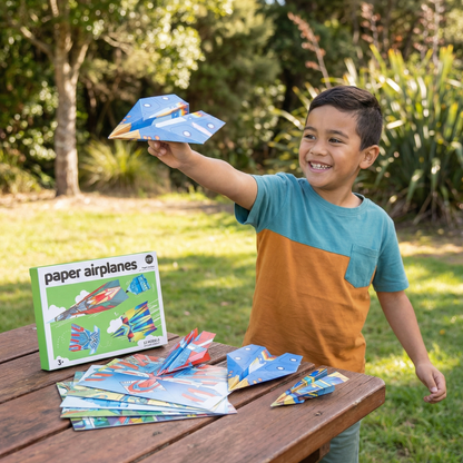 Paper Airplane Building Set with Instructions