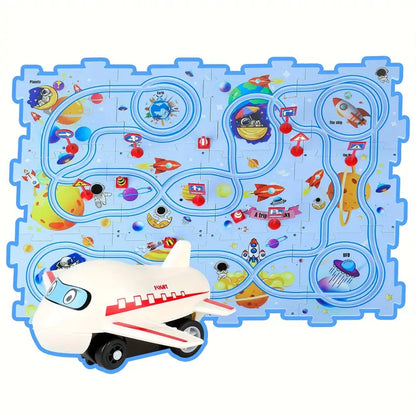 Puzzle Track Block Race