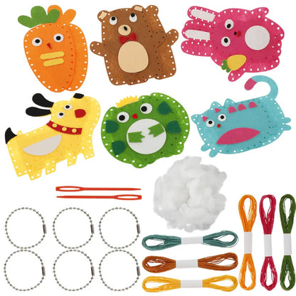 Safe Felt Animal Set to Sew Yourself