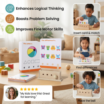 Wooden Logic Decoding Learning Game for Kids – Promoting Early Skills