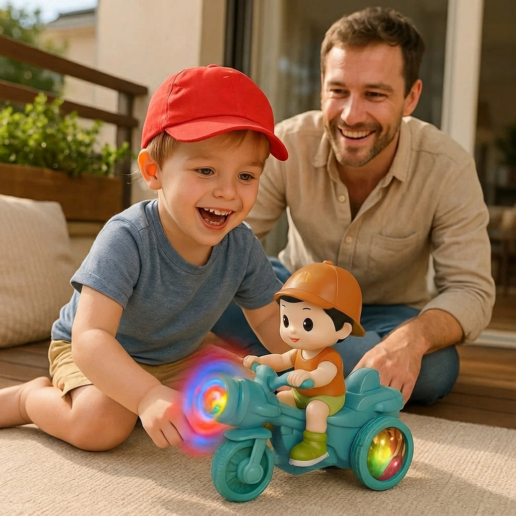 Glowing Musical Kids Stunt Roller Toy