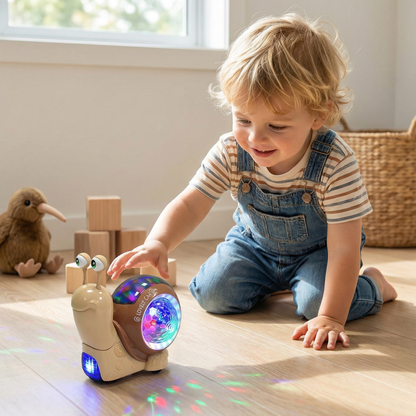 Glowing and Music-Playing Snail Crawling Toy