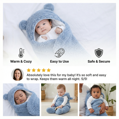 Baby Blanket and Pajamas in Bear Design