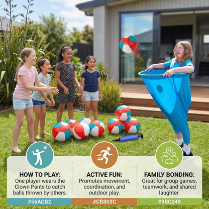Clown Pants Catch Ball Family Game