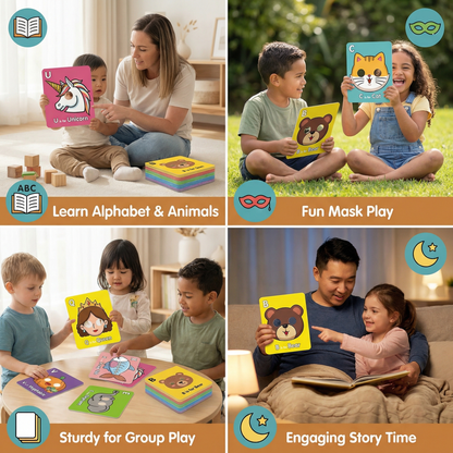 Alphabet Flash Cards with Animal Designs