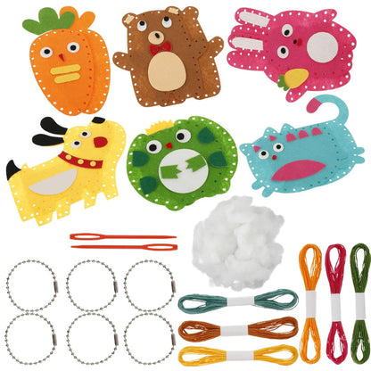 Safe Felt Animal Sewing Kit for DIY Crafting