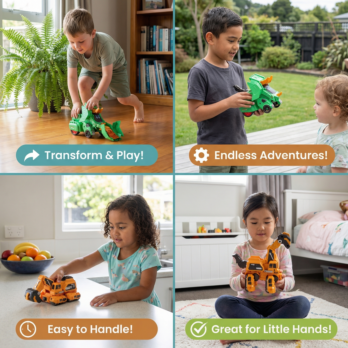 Transforming Dinosaur Cars