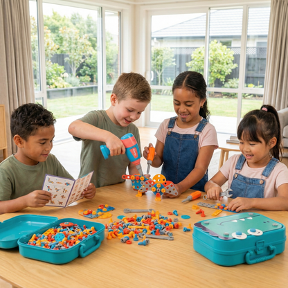 Kids’ Construction Set in Cute Dino Design