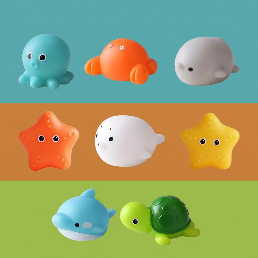 Glow-in-the-Dark Bath Animals