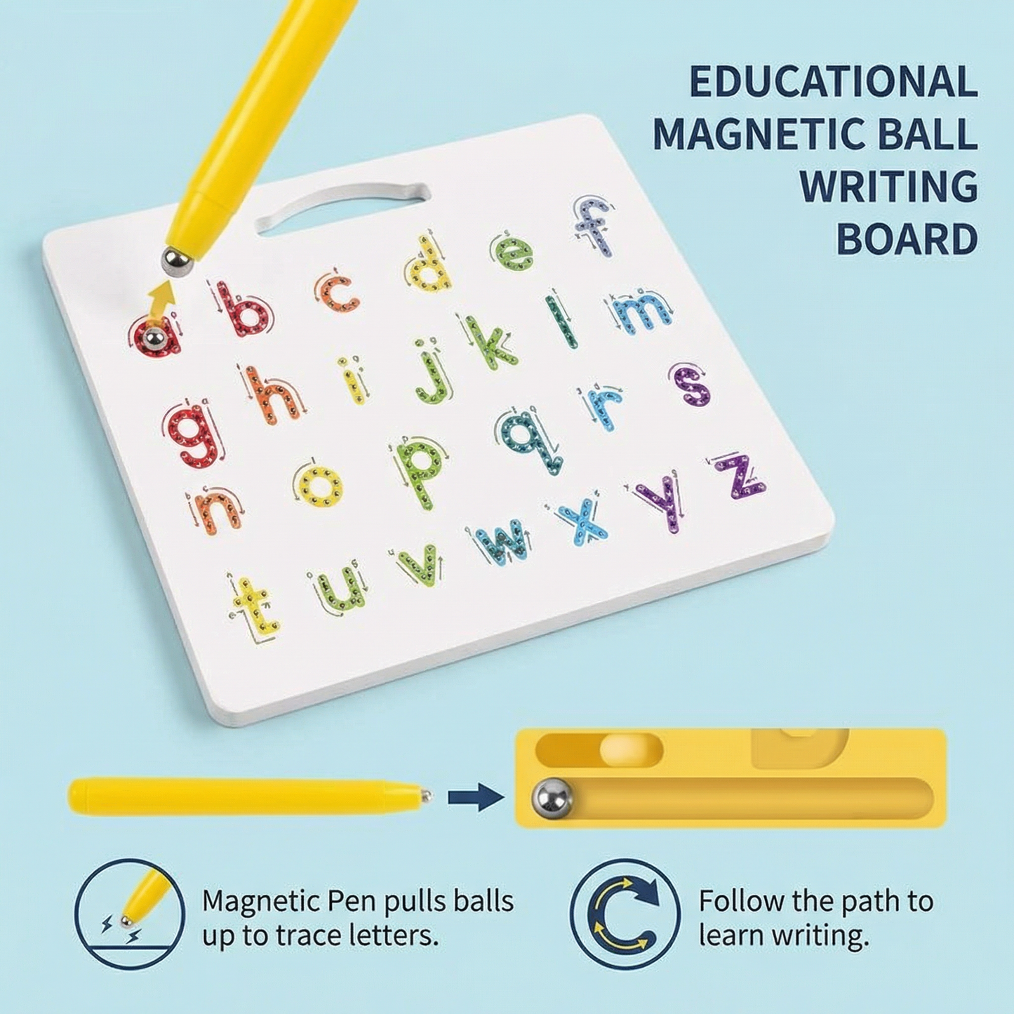 Educational Magnetic Ball Writing Board
