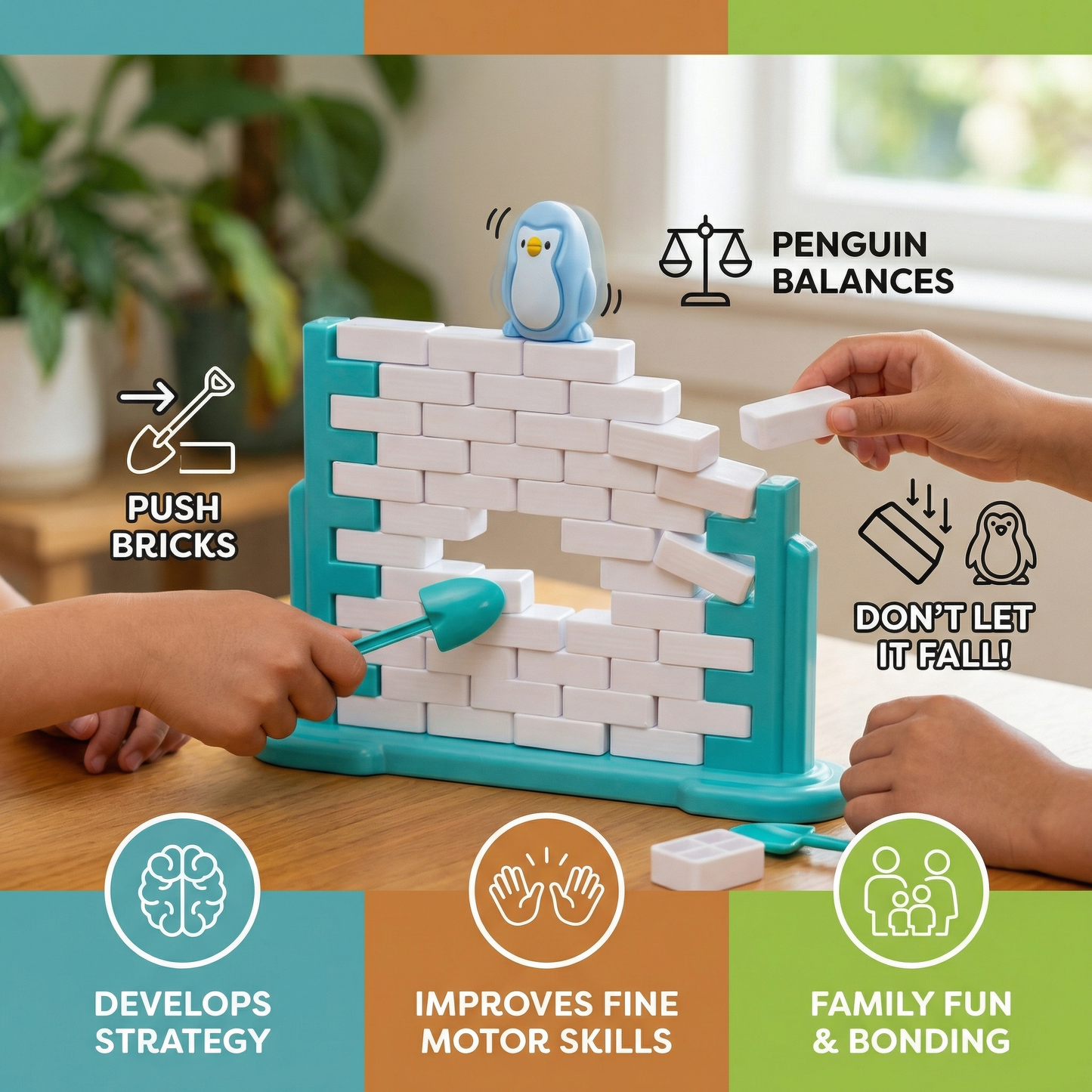 Penguin Ice Wall Balance Family Game