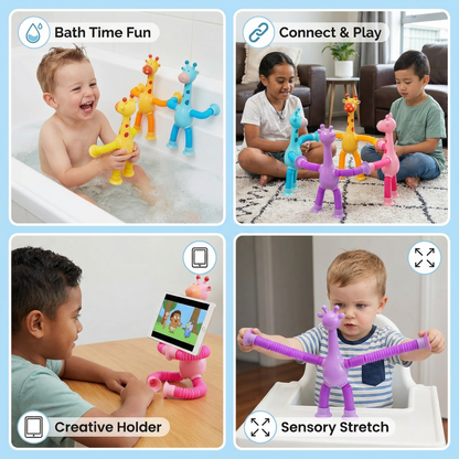 Sensory Suction Cup Giraffe Baby Toy