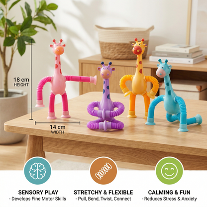 Sensory Suction Cup Giraffe Baby Toy