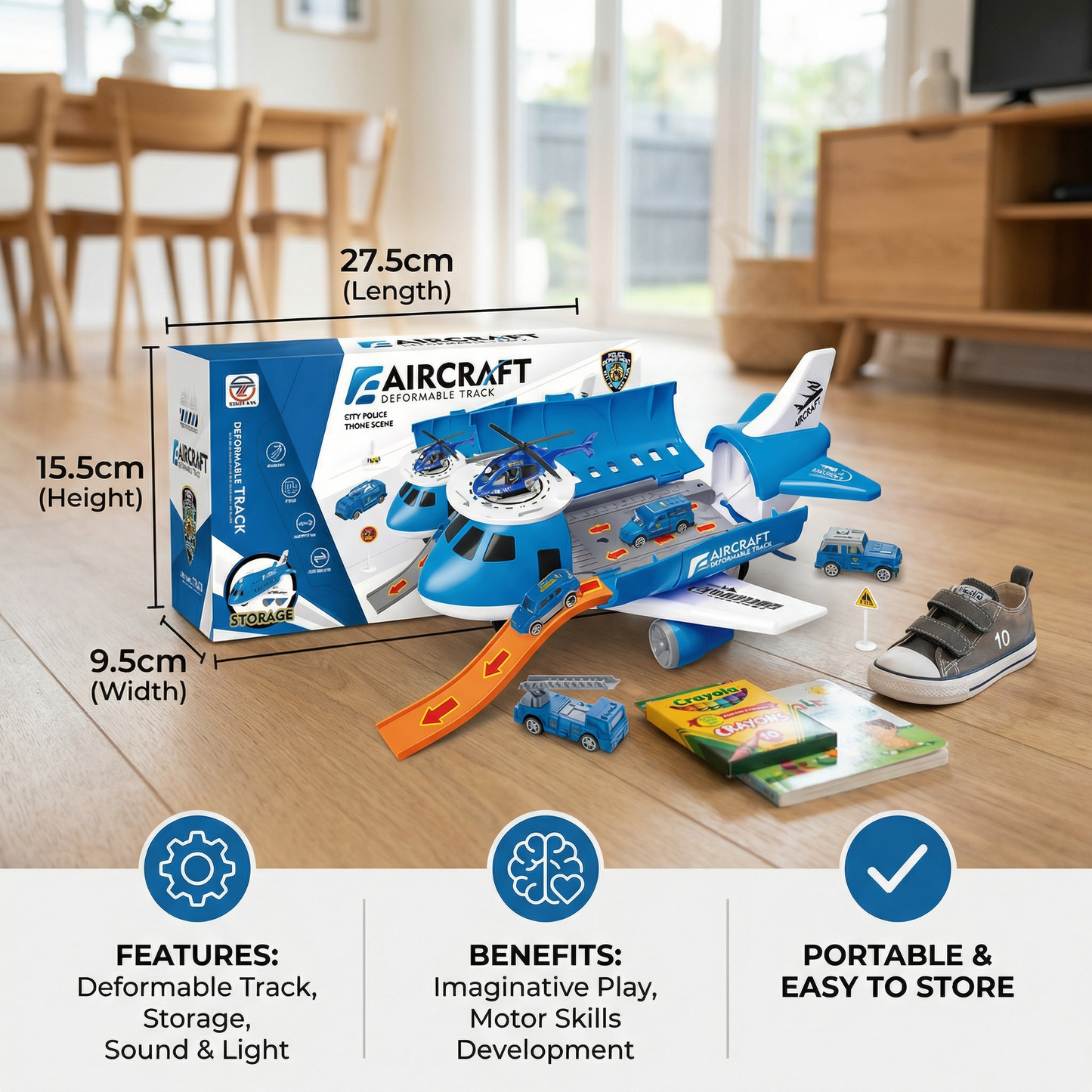 Airplane and Vehicle Play Set