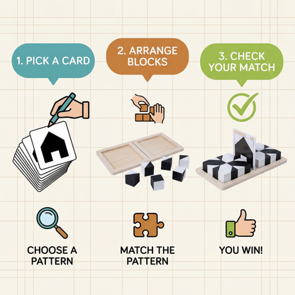 Two-Tone Logic Puzzle Game in Pocket Size
