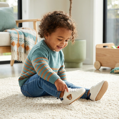 Toddler Shoes with Cute Bear Design
