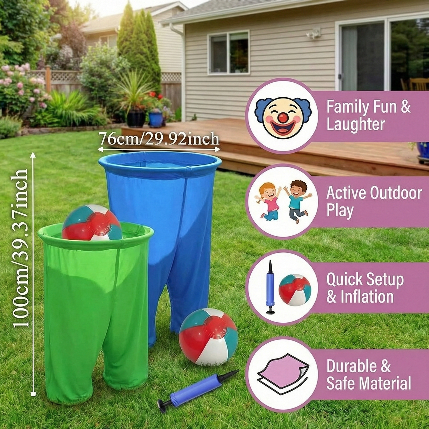 Clown Pants Catch Ball Family Game