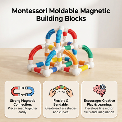 Montessori Moldable Magnetic Building Blocks