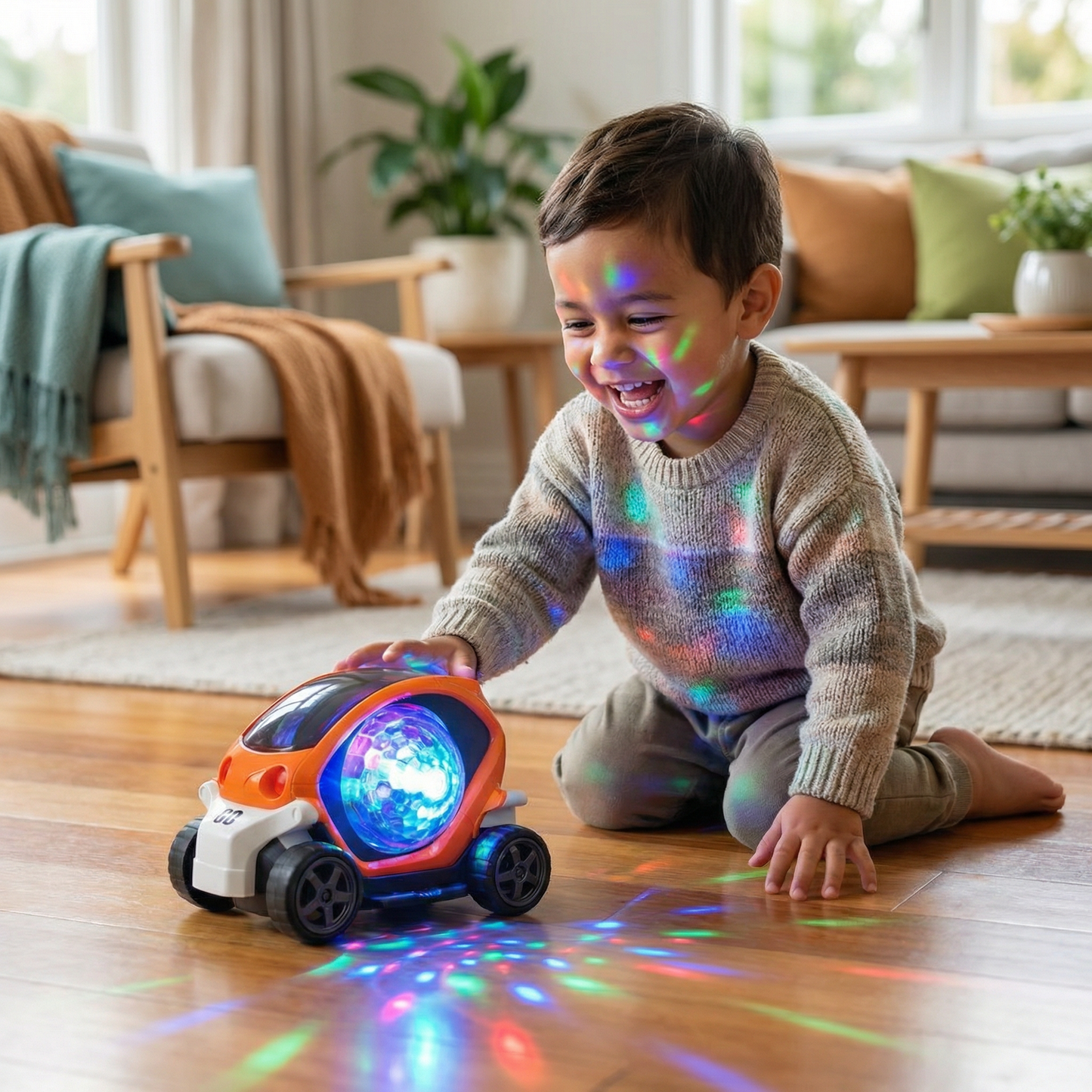 Glowing 360° Music Stunt Car