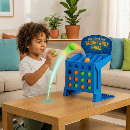 Four in a Row Target Shooting Game