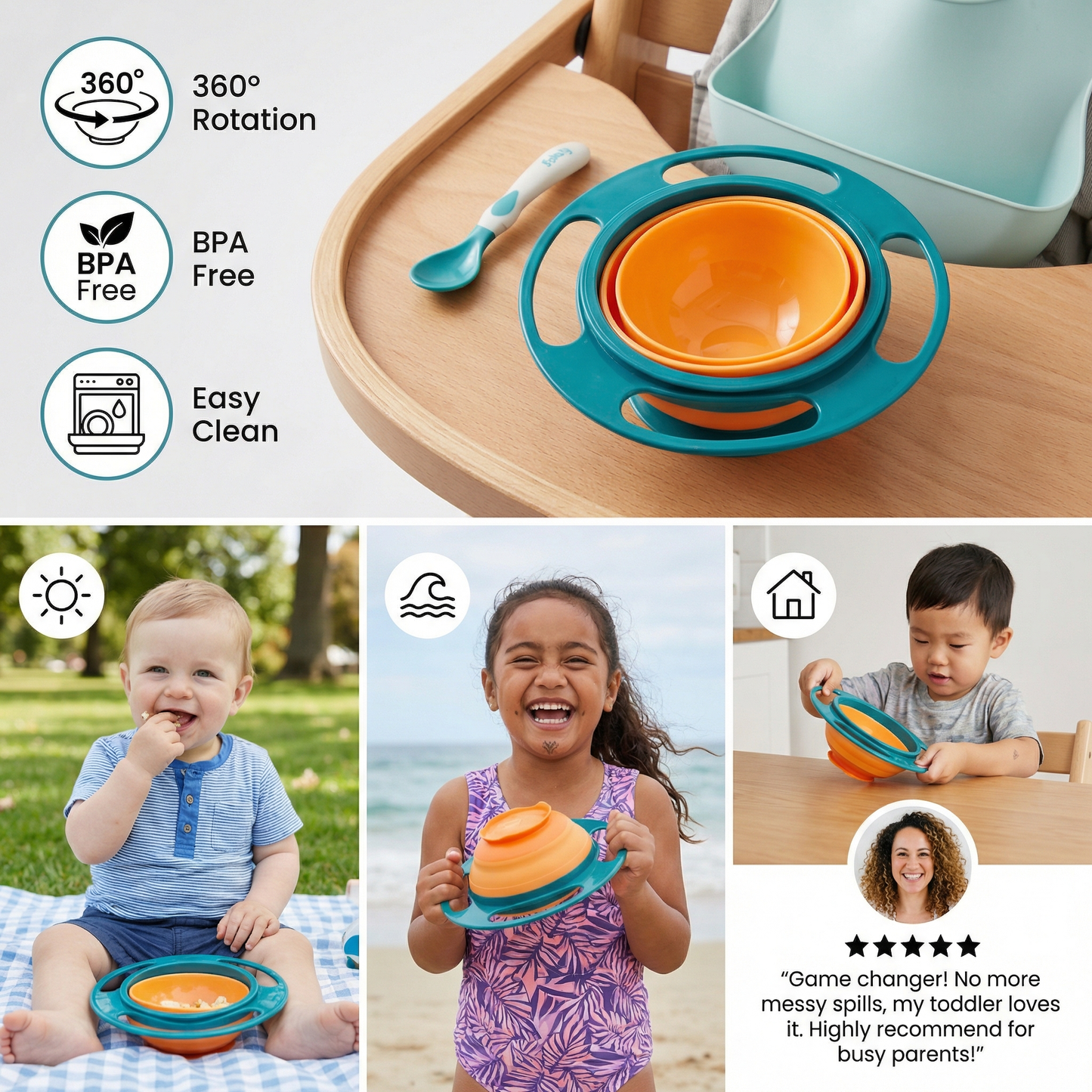 Leak-Proof Baby Bowl – Mess-Free Eating