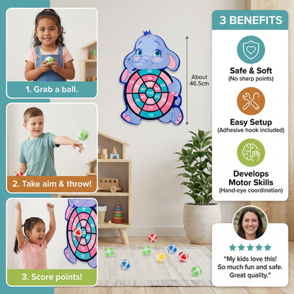 Cute Kids Dart Throwing Game