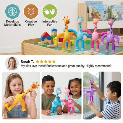 Sensory Suction Cup Giraffe Baby Toy